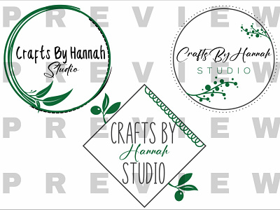 Crafts By Hannah 3d animation basic branding design etsy graphic design illustration logo new business ui vector