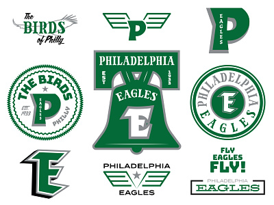 Philadelphia Eagles branding and apparel pack apparel apparel design badge badges eagles illustrator logo logomark nfl nfl design nflapparel philadelphia philadelphia eagles philly vector wordmark