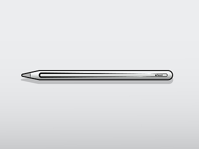 Apple Pencil apple apple pencil digital draw illustrator pencil vector
