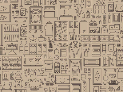 General Store Pattern background objects pattern store