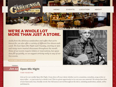 finally launched! cafe cahuenga general store coffee general store restaurant store website