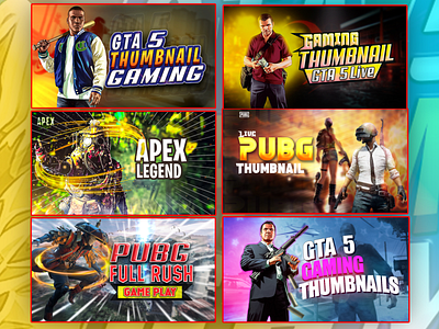 Gaming thumbnails 2023 gaming design for youutbe eye catchy thumbnails gaming thumbnails graphic design live stream thumbnails new thumbnails design pubg thumbnails thumbnails design youtube thumbnails
