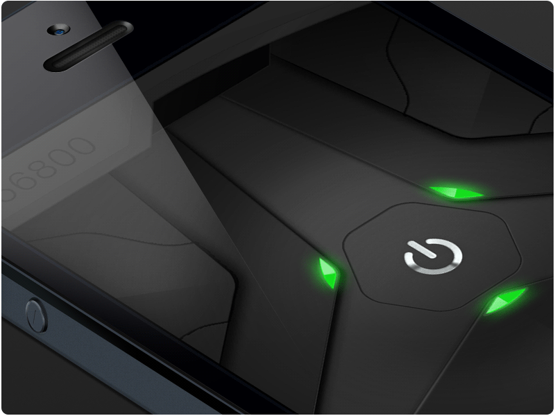 Flashlight Pulse (GIF) 5c app flashlight futuristic green ios iphone power pulse torch ui ultra