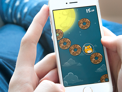 Donuts: Lost In Space! app cartoon cat character donut doughnut game iphone space