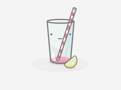 That's All For Today! app drink empty glass gumdrop gumdrop rewards illustration lemon