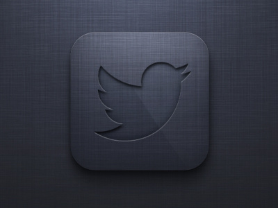 Twitter Icon app bird icon iphone texture tweet twitter ui