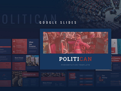 Political Campaign Google Slides #1 app branding design graphic design illustration logo typography ui ux vector