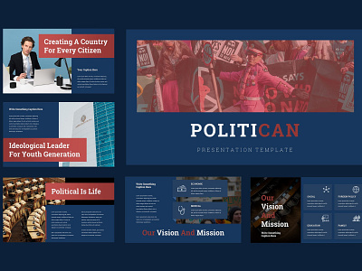 Political Campaign Google Slides #2 app branding design graphic design illustration logo typography ui ux vector