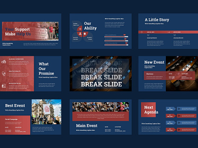 Political Campaign Google Slides #4 app branding design graphic design illustration logo typography ui ux vector