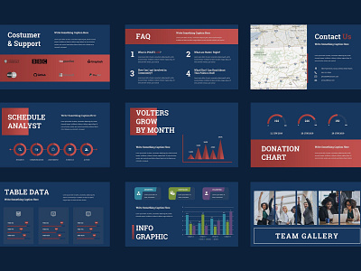 Political Campaign Google Slides #5 app branding design graphic design illustration logo typography ui ux vector