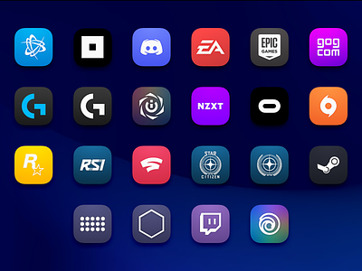 Gaming Platform Icons