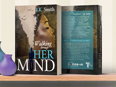 Walking through her mind - cover graphic design