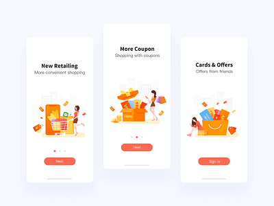 Landing Page APP ui ux 图标 应用 插图 设计