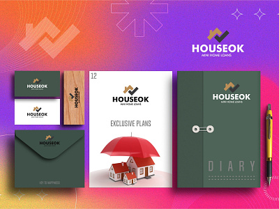 Logo & Stationery 3d animation branding graphic design logo logo design motion graphics social media stationery ui