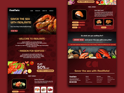 Food Delivery Website 3d animation branding design food delivery website food website graphic design illustration logo motion graphics typography ui ux vector website design