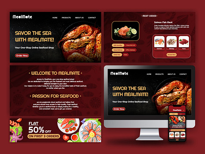 Food Delivery Website 3d animation branding design food delivery website food website graphic design illustration logo typography ui ux vector website design