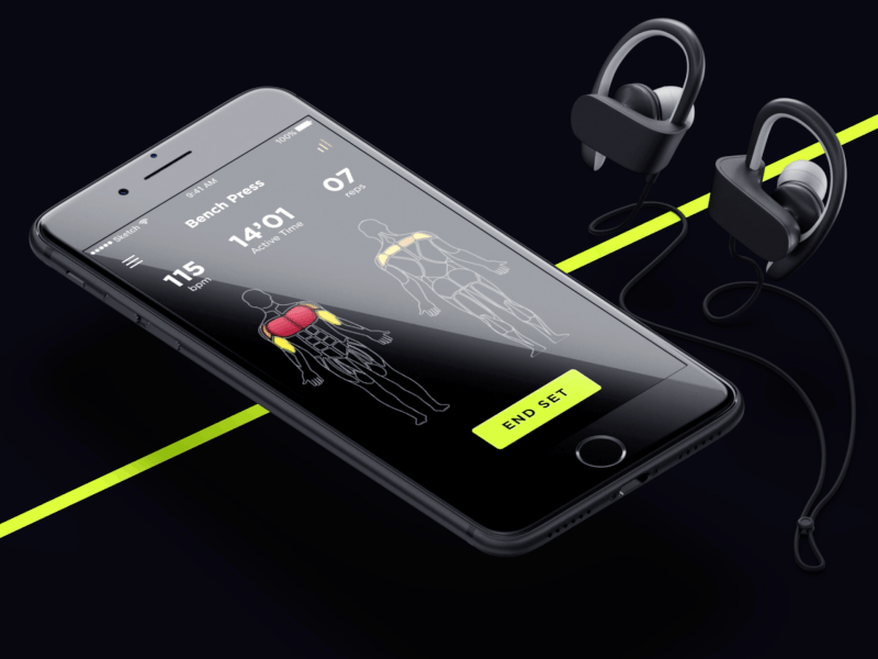 Strong App app fitness ios principle sketch ui