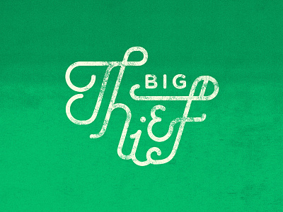 Big Thief lettering ligature old texture type typography