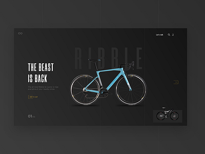 Website for a cycle company bicycle covid19 ecommerce landing page transportation