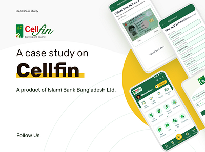 A case Study On Cellfin App - A product of IBBL android app bank app business case study digital wallet finance app wallet app wallet ui