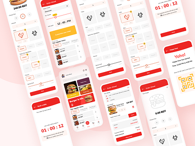 Food ordering app burger app concept food food app food order food order application restaurant app ui ui design userinterface uxdesign uxui