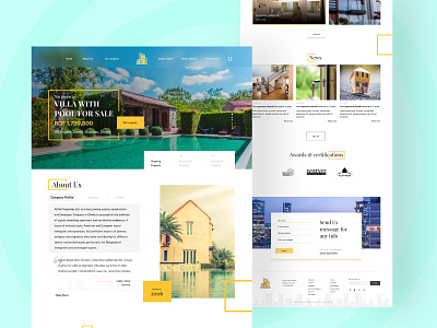 Real Estate Company Website about us contact us figma realestate realestate web theme design themeforest web design website