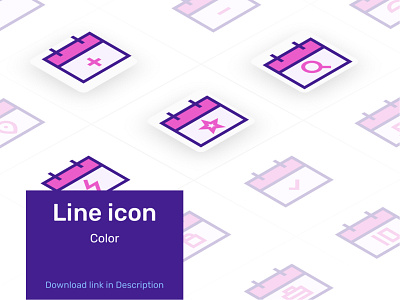Line icon - Calendar branding design graphic design icon iconography illustration minimal