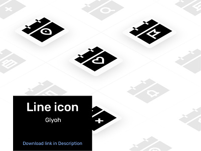 Glyph Icon - Calendar branding graphic design icon iconography illustration minimal ui