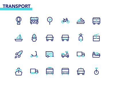 Icon: Transport blue branding bus icon design icon iconography icons iconset illustration logo minimal transport icon ui vector vehicle