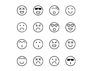 Line Emojis branding graphic design icon iconography