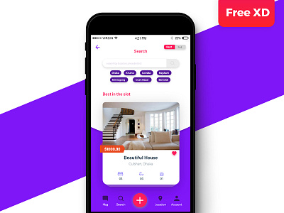 Real estate app page design concept android app application design experience flat icon illustration interface ios minimal mobile sketch type typography ui ux vector web