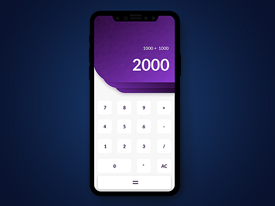 Calculator App (Free XD) app calculator concept concept app dailyui design free app graphic design icon illustration trendy typography ui ui design ui designer ui guide vector xd