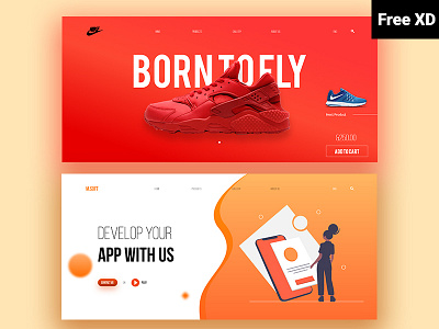 Header concept design (free XD) design graphic design illustration minimal trendy ui ui design uidesign uiux uiux design uiuxdesigner webdesign website website design