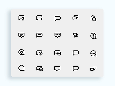 Essential line Icon(Chatting) pack v-1 icon icon design icon set iconography illustration logo ui vector