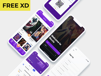 Movie ticket booking app android app appdesign ios movie movie app online booking ticket ticketapp uidesign uikit xd design