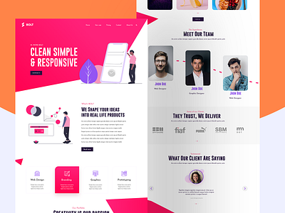 Agency Landing Page graphic design landing page design landingpage ui