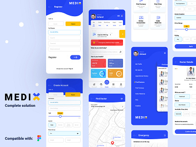 Medix App app app design hospital app medical app ui