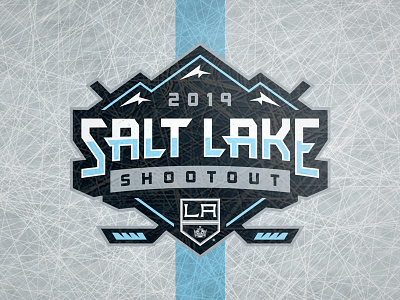 Salt Lake Shootout 2019 arena hockey kings la kings logo los angeles salt lake shootout typography art