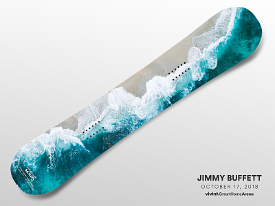 Artist Gifts—Jimmy Buffett arena art gift jimmy buffett snowboard