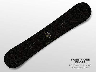 Artist Gifts—Twenty-One Pilots 21 pilots arena design gift snowboard twenty one pilots