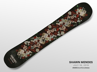 Artist Gifts—Shawn Mendes arena art design gift shawn mendes snowboard