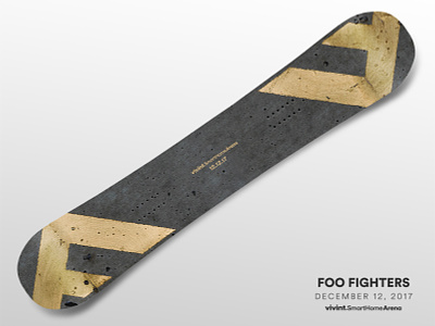 Artist Gifts—Foo Fighters arena art design foo fighters gift snowboard
