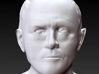 Franz 3d 3ds max character head modeling zbrush