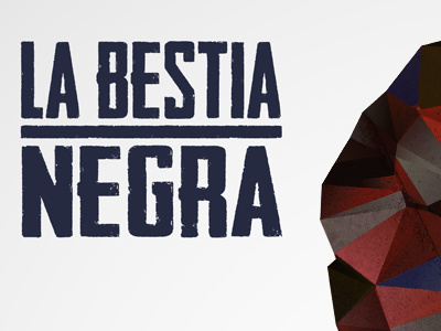 la bestia negra eroded graphic design illustration logo typography