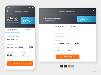 Daily UI: 002 - Credit Card Checkout adobe xd app credit card dailyui dailyui 002 mobile payment web