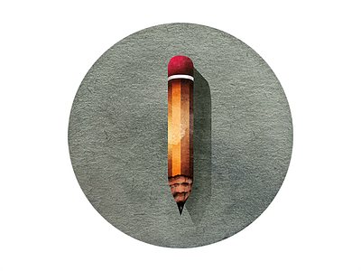 The Pen! aquarelle circle clean design drawing icon illustration texture watercolors web