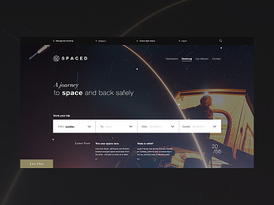 SPACED Concept design sketch space spacedchallenge ui ux website