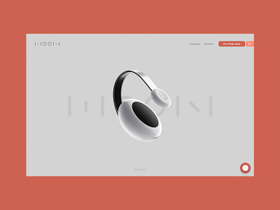 Moon UltraLight 2019 animated clean design homepage product selfie sketch ui ux warm webflow website