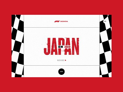 Honda F1 - The Finish Line Is Never The End 2019 animated art direction branding design homepage sketch ui web website