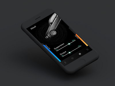 Daily UI Challenge #034 - Car interface black car charge daily ui fuel hybrid neon